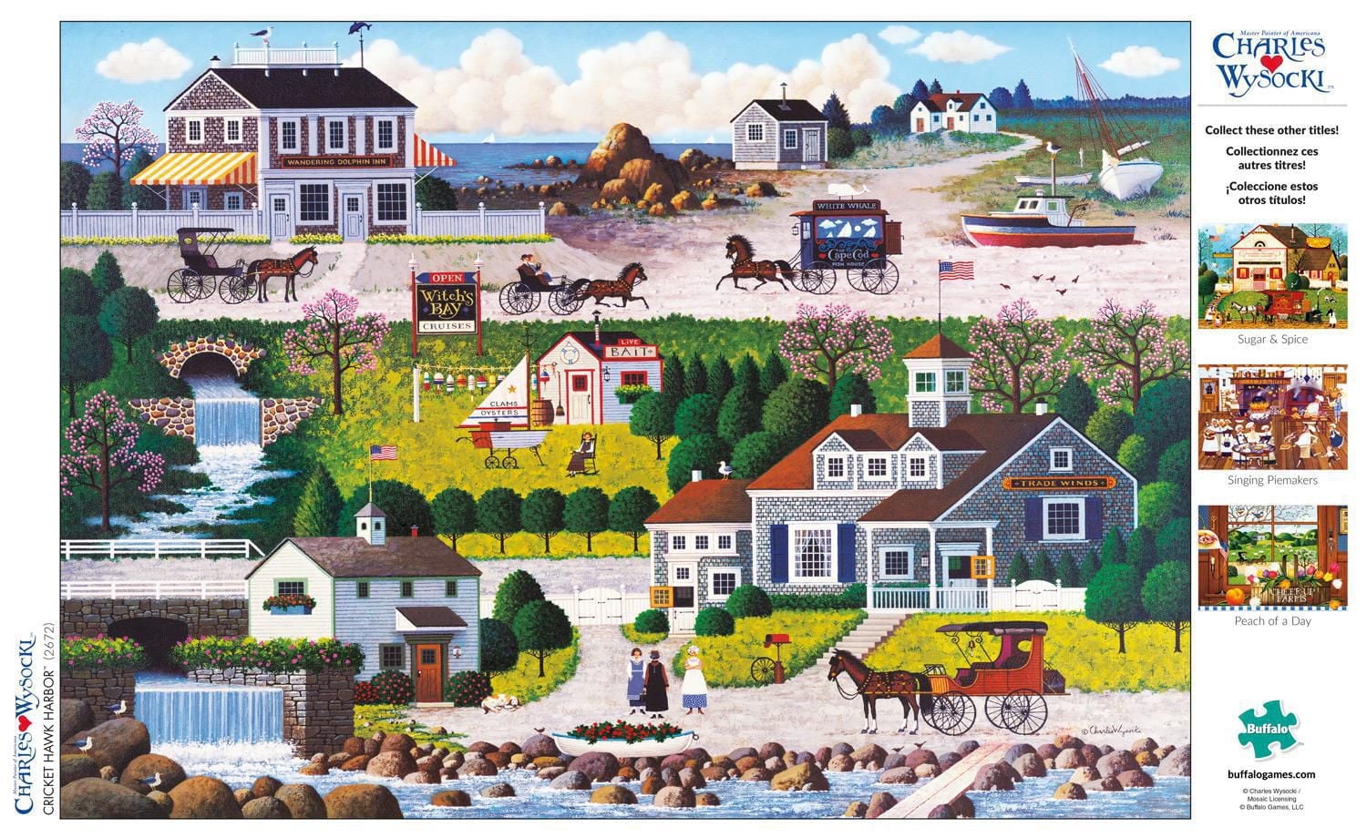 Buffalo Games - Le puzzle Charles Wysocki - Cricket Hawk Harbor - en 300 pièces