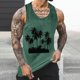 thumbnail image 4 of Camisetas de Tanque de los Hombres Tanque de los Hombres Incolor Gradiente de Impresión Cuello Redondo Correa Delgada Fuga Atrás Regular Casual Deportes Blusas de Tanque, 4 of 5