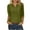 Army Green Shirts for women, variant on HAPIMO Women's Trendy Loose Basic Tops Tunic Summer Tees for Teen Girls Solid Color 3/4 Sleeve Elegant Casual Relaxed Blouses Half Button Pullover Army Green XL