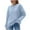 Light Blue, variant on Womens Oversized Sweaters Ribbed Knit Details Soft Knit Pullover Long Sleeve Tops Casual Fall Crewneck Sweatshirts (XL, Yellow)