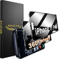 thumbnail image 1 of REJODA-2 Pack 4 Way 360° Privacy Screen Protector for iPhone 17 Pro 6.3-Inches, Horizontal and Vertical All Around Anti-Spy 9H Tempered Glass Film, Scratch Resistant, Zero Bubbles, Face ID Sensitive, 1 of 4