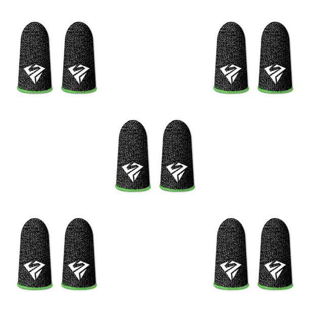 Sidaley 10 piezas para juegos de teléfonos móviles Mangas para los dedos Sensible a prueba de sudor Guantes antideslizantes Anti-huellas Type2 NO2