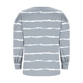 thumbnail image 4 of HAiming Womens Striped Tops Casual Long Sleeve V Neck Button Shirts Loose Dressy Tunic Blouses Fall Fashion Clothes, 4 of 5