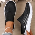 thumbnail image 4 of YOUYEDIAN Orthopedic Shoes for Women Arch Support Golf Shoes Wide Width Slip on Non Slip Hiking Shoes Mesh Stretch Soft 2026 Foam Shoes (Black), 4 of 9