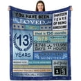thumbnail image 2 of 13 Year Old Boy Birthday Gifts, Gifts for 13 Year Old Boys, 13th Birthday Gifts for Boys, Birthday Gifts for 13 Year Old Boy, 13th Birthday Decorations for Boys Throw Blanket 60"X50", 2 of 6