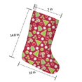 thumbnail image 2 of Christmas Stockings,Red Christmas Decoration Pattern Stockings Christmas,14.8'' Xmas Stockings,Christmas Party Favors,Christmas Party Decorations,Christmas Stockings Personalized, 2 of 5