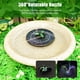 thumbnail image 4 of Fuente Bomba de fuente solar colorida de 6 W con boquilla giratoria de 360 ° Bomba de agua solar con luz LED RGB con batería Apagado automático Fuente flotante de 9 pulgadas para baño de pájaros Jard Romacci  fuente, 4 of 7