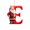 E, variant on E Christmas Letter Pendant For Tree Decor 8Cm Size E Letter For Custom Ornaments Acrylic Construction