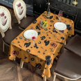 thumbnail image 5 of Halloween Witch Hat Pattern Rectangle Tablecloth 60"x120",Waterproof Polyester Rectangle Table Cloth, Wipeable Spillproof Polyester Tablecloth for Dining, Camping, Indoor and Outdoor, 5 of 6