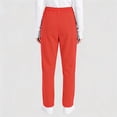 thumbnail image 4 of Four Way Stretch Scrub Pants for Women Slim Fit Anti-Wrinkle Yoga Waistband Jogger Medical Uniform Work Pants 2026 Orange M, 4 of 4