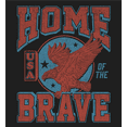 thumbnail image 2 of USA Home of the Brave Black Adult Crew Neck Long Sleeve Tee-XL, 2 of 3