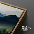thumbnail image 5 of IDEA4WALL Framed Canvas Print Wall Art Set of 3 Forest and Lake Calming Green Mountain Nature Wilderness Geometric Floral Botanical Modern Art Calm/Relax/Cozy for Rooms - Natural 24"x36"x3, 5 of 5
