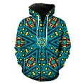 thumbnail image 1 of Sudadera con capucha estilo nacional retro para hombre, estilo hip hop, con cremallera, estampado 3D, unisex, divertida y de gran tamaño, con capucha., 1 of 6