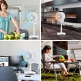 thumbnail image 2 of Yescom Pedestal Air Circulator Fan with 90° Oscillation Adjustable Height & Remote Control Quiet 3 Wind Speed Oscillating Fan Home Bedroom White Clearance, 2 of 10