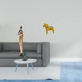 thumbnail image 2 of Figura escultórica de una mujer tribal africana y estatua de un caballo de Dalecarlian. Ideal para decorar la mesa, la estantería, la entrada o cualqu, 2 of 8