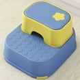 thumbnail image 4 of YAOMOBB Double Step Stool Toddler Step Stool Double Step Toy Storage Function Non Slip Rubber Feet Potty Training Stool for, 4 of 7