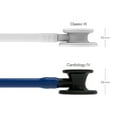 thumbnail image 3 of 3M Littmann Cardiology IV Stethoscope, Black-Finish Chestpiece, Navy Blue Tube, Black Stem and Headset, 27 inch, 6168, 3 of 4