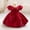 Red, variant on Newborn Girls Wedding Bridesmaid Birthday Party Pageant Baptism Dress, Sizes 6M-3T