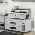 thumbnail image 5 of 36 in. Commercial Six-Burner Step Up Gas Range, 156000 BTU in Stainless-Steel (KM-CRSU-36), 5 of 12
