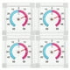 thumbnail image 1 of 4 termómetros de ventana para exteriores, medidor de temperatura para el hogar, garaje, patio, invernadero, ventanas y puertas, 1 of 8