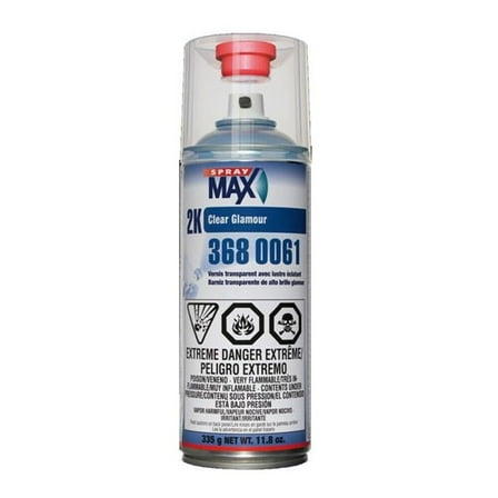 Spraymax 2K Clear Glamour Excellent Abrasion 11.8 oz Spray Paint