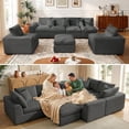 Alupssuc Oversized Cloud Sectional Couches for Living Room, L-Shaped ...