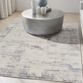 thumbnail image 2 of Calvin Klein  CK022 Infinity Indoor Abstract Area Rug 6' x 9' - Ivory/Grey/Blue - Rectangle, 2 of 7