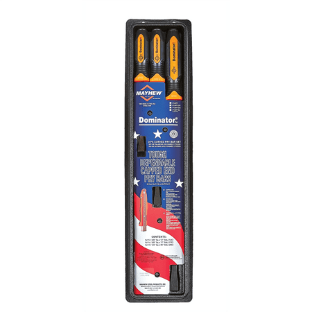 3PC Curved Pry Bar Set Orange [12/17/25]