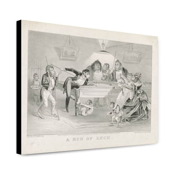 Canvas Print: A Run Of Luck, 1870
