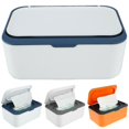 thumbnail image 5 of Wet Wipes Dispenser Tissue Storage Box Holder Case Lid Dustproof Home Office(blue)(1pcs), 5 of 5