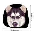 thumbnail image 3 of Homellea Husky Dog Car Headrest Covers, 9.84 Inch Double-Sided Printed Stretch Fabric Seat Head Rest Protectors for Cars, Trucks, SUVs, Interior Decor and Auto Accessories Set, 3 of 7