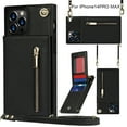 thumbnail image 3 of xinxixnxx Wallet Case for PU Zipper Wallet Smartphone Case with Card Holder & Shoulder Strap TYPE2, 3 of 3