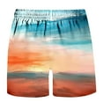 thumbnail image 3 of zfhfof Men's Hawaiian Shorts Summer Vacation Beach Shorts for Men Elastic Waist Drawstring Shorts with Pockets, 3 of 4