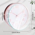 thumbnail image 5 of Unique Bargains Silent Non-Ticking Battery Operated Wall Clock White and Black, 5 of 6