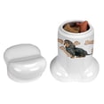 thumbnail image 3 of Black and Tan Dachshund Puppy Bone Shaped Treat Jar, 3 of 4