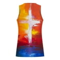 thumbnail image 4 of LbsKUS Mens 3D Graphic Printed T Shirts Summer Casual Christian Religious Tops Fashion Jesus Cross Short Sleeve Muscle Fit Tee Shir,Orange,XXL, 4 of 5