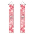 thumbnail image 2 of Moocorvic Valentine's Day Porch Couplet Home Curtain Banner Pull Flag Holiday Decoration, 2 of 5