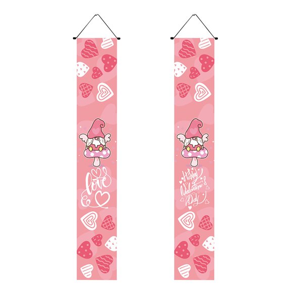 LEFTHIGH Home Valentine's Day Glass Stickers Wall Decals Romantic Layout Removable PVC for Window Mirror Smooth Surfaces Valentines Day Gifts