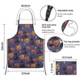 thumbnail image 7 of Magical Pumpkin Castle Halloween Pattern Apron-Garden Aprons for Women with Pockets-Cotton Linen Waterproof Kitchen Cooking Gardening Aprons Adjustable for Kitchen,Cooking,BBQ and Salon 33"x27", 7 of 7