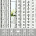 thumbnail image 5 of Dashan Boho Blackout Curtains for Bedroom Living Room Decor,Black on White Striped Grommet Drapes 42x63 Inch,2 Panels, 5 of 6