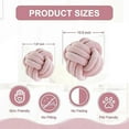 thumbnail image 4 of Plush Knot Ball Pillow for Home Decoration -Black, 4 of 5