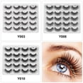 thumbnail image 4 of Happydeer 10Pairs 3D Long Faux Mink Fur Thick False Lash Eyelashes Extension Eye Makeup, 4 of 13