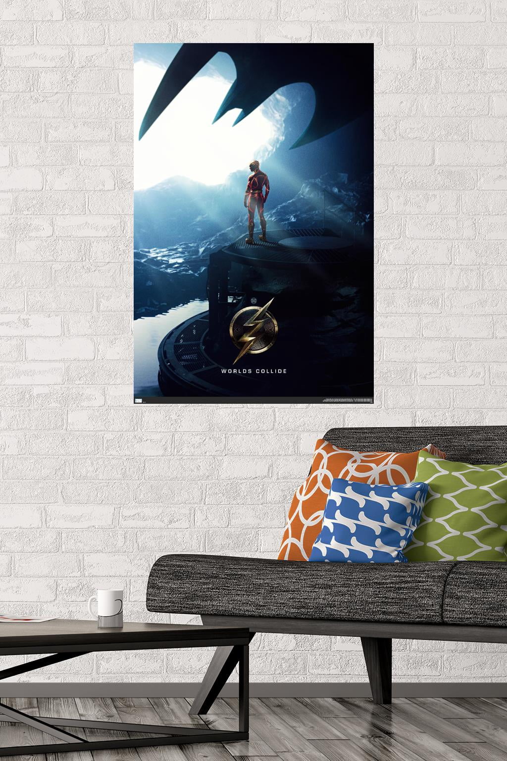 DC Comics Movie The Flash - Batcave One Sheet Wall Poster, 22.375" x 34"