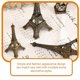 thumbnail image 2 of Vintage Eiffel Tower Model 3D Architectural Craft Art Statue Model Paris Landmark Ornament, 2 of 3