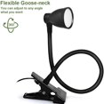 SIfdSeng Light Bulb Stand with Cord Clamp Desk Lamp Dimmable Clip on