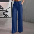 thumbnail image 2 of GigrtiJin Womens Suit Pants Wide Leg High Waisted Drawstring Trousers Dressy Casual Loose Work Office Palazzo Pants with Pockets, 2 of 5