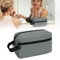 thumbnail image 3 of PRYESS Hanging Travel Toiletry Bag, Gray 8.3 x 5.9 x 2.8 Inch Travel Toiletry Bag with Hanging Design and Lightweight Fabric, 3 of 9