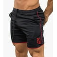 thumbnail image 1 of Faithtur Men Summer Swim Shorts Solid Color Elastic Waist Swimming Trunks, 1 of 3