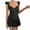 Black, variant on Elippeo Womens Summer Lace Dress, Short Sleeve V Neck Hollow Out Button Down Mini A-line Dress