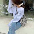 thumbnail image 5 of Bolso bandolera con estampado de leopardo de moda, bolso de compras de hombro de gran capacidad, bolso de lona de moda para mujer, 5 of 5